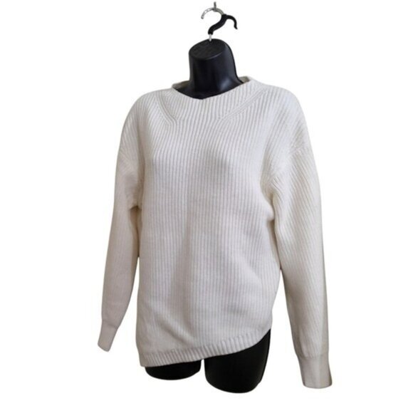 Brochu Walker Jens Wool Ribbed Asymmetric Hem Sweater Top XS - Picture 2 of 9